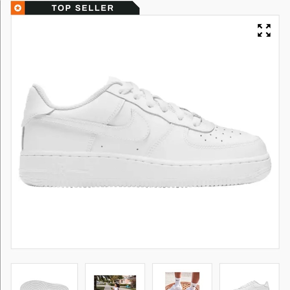 EUC Nike Air Force 1 youth sneaker